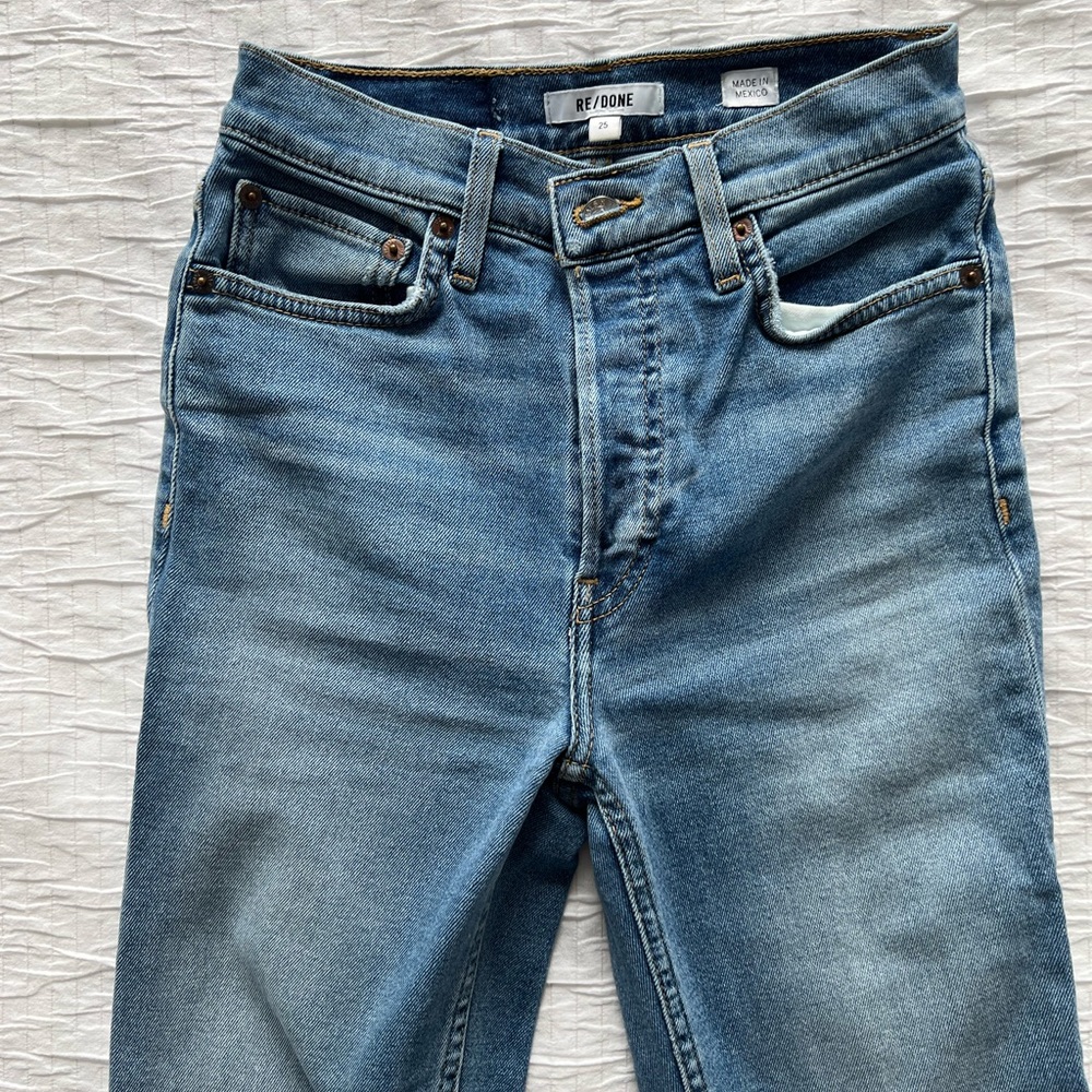 RE/done high rise comfort stretch skinny